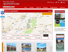 Tablet Screenshot of annistonapartmentguide.com